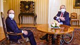 Zeman poprvé veřejně na invalidním vozíku: V Lánech přijal Kulhánka i premiéra Slovenska
