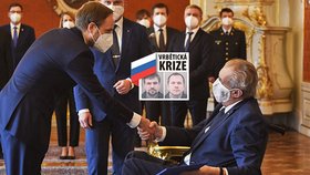 Ministr zahraničí Jakub Kulhánek a prezident Miloš Zeman