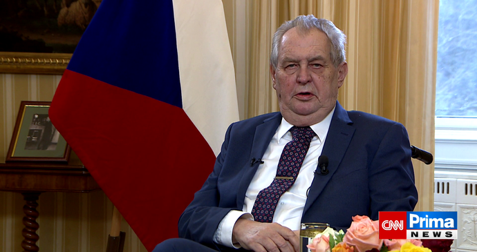 Prezident Miloš Zeman vystoupil s projevem k Vrběticím (25. 4. 2021).