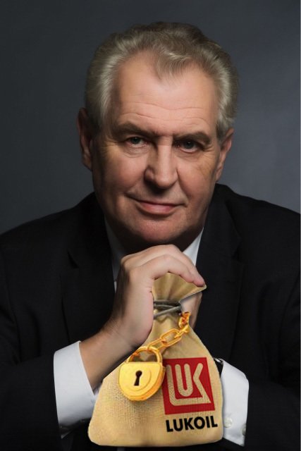 Miloš Zeman se před volbami usilovně bránil nařčení, že by peníze na jeho kampaň šly z kota Lukoilu. Vtipálci na internetu však mají jasno