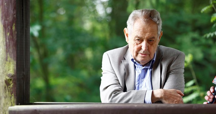 Miloš Zeman na naučné stezce Šebeň, Dobrá Voda, Jívoví