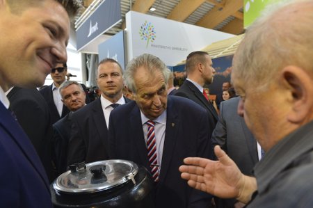 Miloš Zeman navštívil Zemi živitelku (23.8.2018)