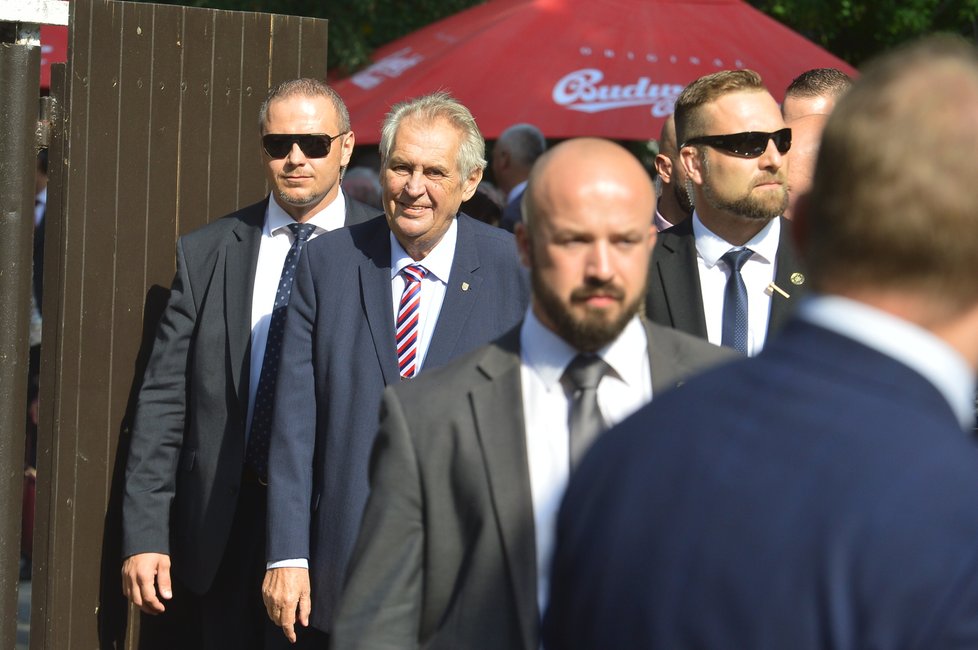 Miloš Zeman vystoupil na Zemi živitelce (23.8.2018)