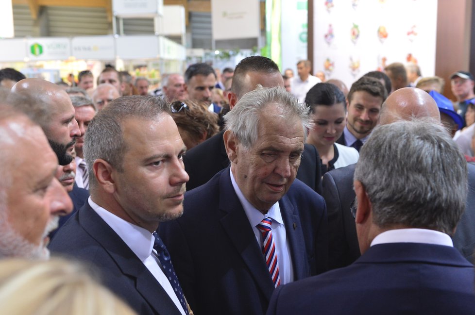 Miloš Zeman navštívil Zemi živitelku (23.8.2018)