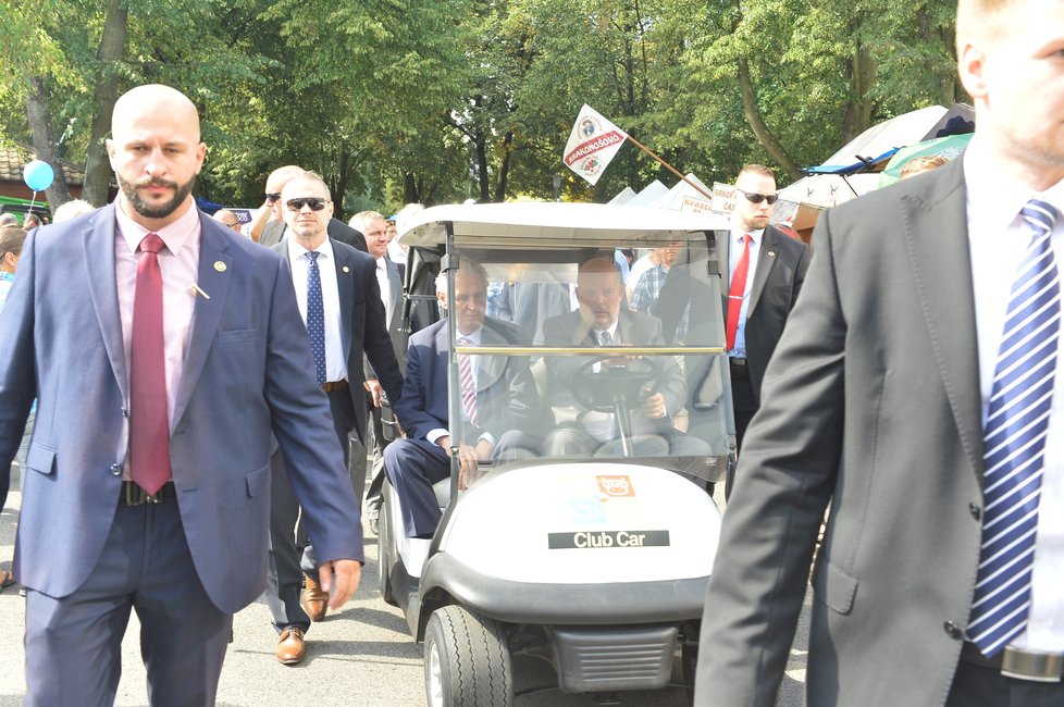 Miloš Zeman navštívil Zemi živitelku (23.8.2018)