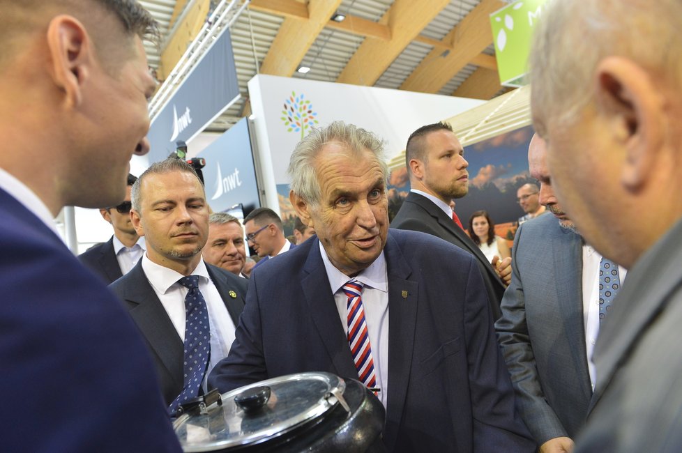 Miloš Zeman navštívil Zemi živitelku (23.8.2018)