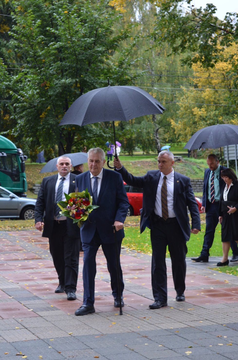 Prezident Miloš Zeman na návštěvě Zlínského kraje (4. 10. 2016)