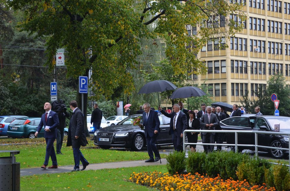 Prezident Miloš Zeman na návštěvě Zlínského kraje (4. 10. 2016)