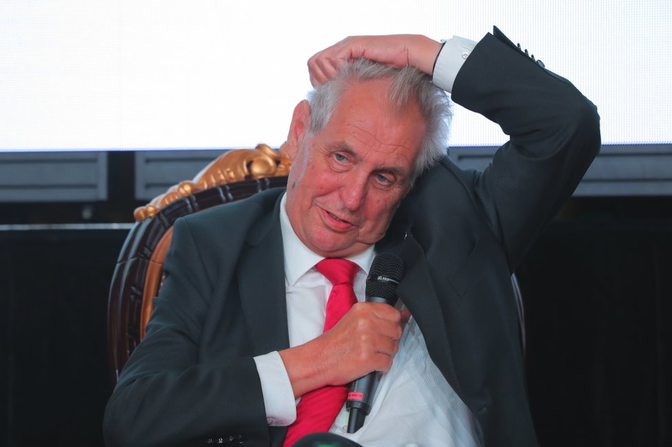 Prezident Miloš Zeman na Žofínském fóru (23. 5. 2018)