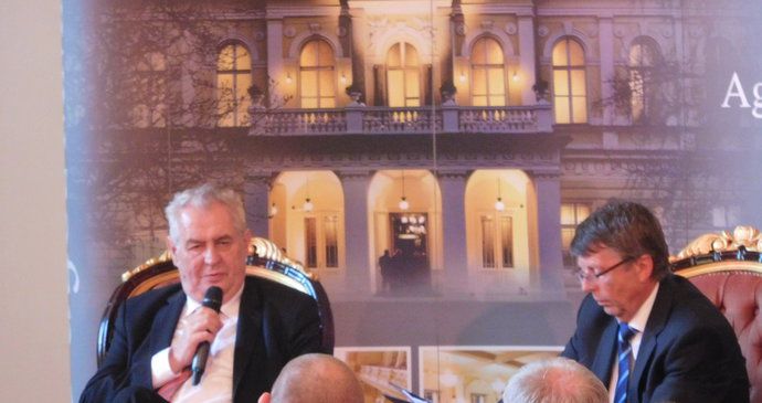 Prezident Miloš Zeman na jubilejním 200. Žofínském fóru