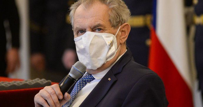 Prezident Miloš Zeman na Hradě