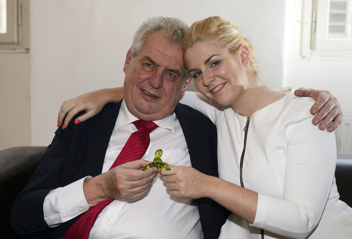 Prezident Zeman s dcerou