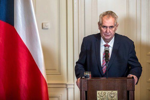 Prezident České republiky Miloš Zeman.