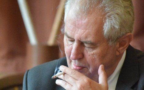 Miloš Zeman si ze slov svých odpůrců nic nedělal.