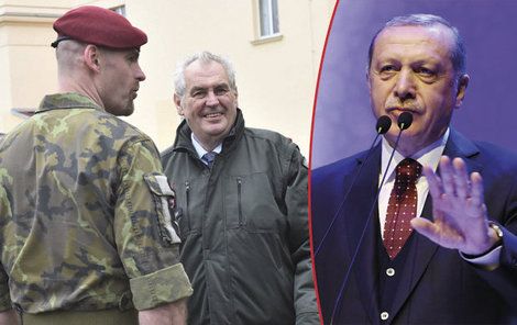 Miloš Zeman a Recep Tayyip Erdogan.