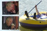 Zeman si užívá léta na člunu, ale moc dobře ví, že ho čeká dieta.