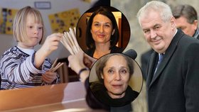 Zeman si myslí, že handicapované děti by neměly být ve třídě s nehandicapovanými. Co mu vzkázaly slavné mámy?