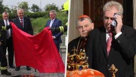 Končící prezident Miloš Zeman má na kontě řadu trapasů.