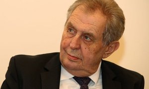 Miloš Zeman na křtu