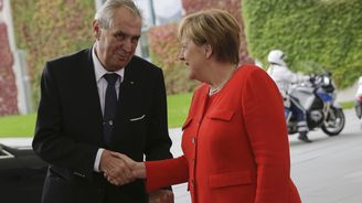 Zeman navštívil Německo, jednal tam hlavně o ekonomice