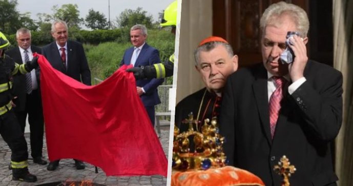 Končící prezident Miloš Zeman má na kontě řadu trapasů.