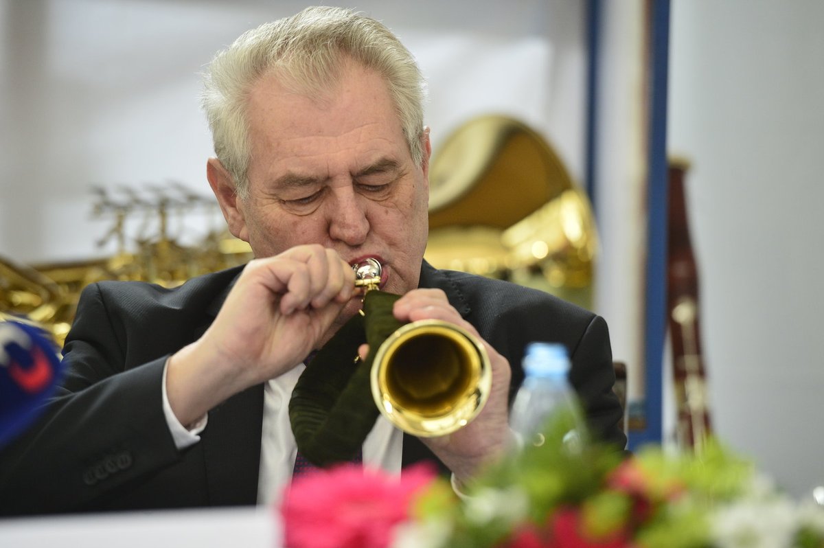 Miloš Zeman a jeho marný boj s polnicí.  