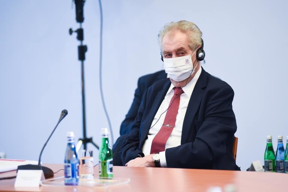 Miloš Zeman na jednání.