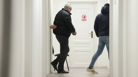 Miloslav Ludvík u Obvodního soudu pro Prahu 5, 26. února 2025.