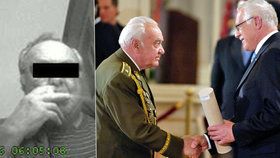 Zloděj, který s cigaretou v koutku okradl válečného veterána Miloslava Masopusta (vlevo), se sám přihlásil policii. Peníze prý vrátí