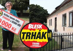 Miloslava Jonášová (76) z Čáslavi vyhrála 50 tisíc Kč v Trháku Blesku.