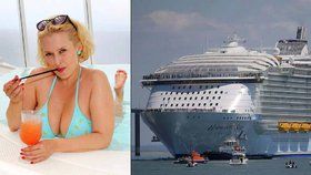 Vnadná česká herečka Miluše Bittnerová si užívala luxusu na největší lodi světa.
