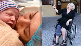 Novopečená matka Miluše Bittnerová (41): Po porodu zůstane na vozíku!