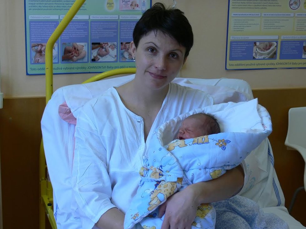 Prvním opavským miminkem roku 2015 je Samuel z Bolatic. Pro maminku Hanu je druhým dítětem.