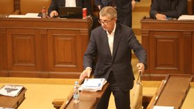 Andrej Babiš ve Sněmovně