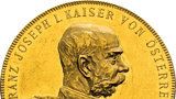 Největší sbírka mincí s Františkem Josefem I. jde do dražby: Umělecké kopie jsou k vidění na Konopišti