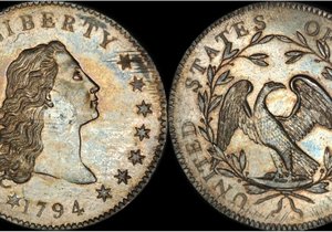 Tato jedinečná mince z roku 1794 má hodnotu přesahující 10 milionů dolarů (zhruba 247 milionů korun).
