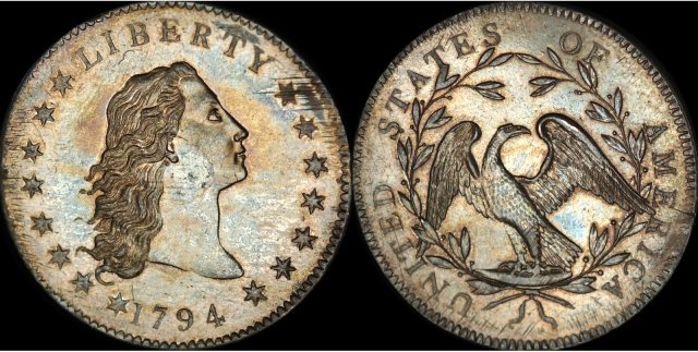 Tato jedinečná mince z roku 1794 má hodnotu přesahující deset 10 milionů dolarů (zhruba 247 milionů korun)