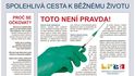 Leták ministerstva zdravotnictví propagující očkování proti koronaviru