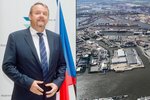 Ministr dopravy Dan Ťok jednal v Hamburku o budoucnosti českých přístavů