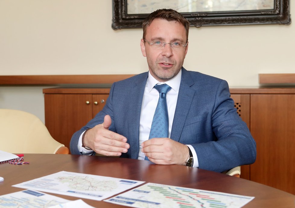 Ministr dopravy Vladimír Kremlík (za ANO) během rozhovoru pro Blesk (3. 7. 2019)