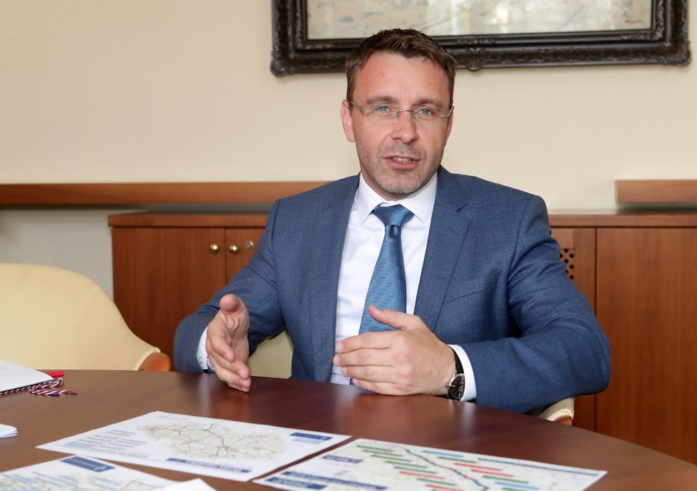 Ministr dopravy Vladimír Kremlík (ANO) během rozhovoru pro Blesk (3. 7. 2019)