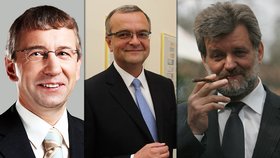 Trio nejštědřejších ministrů v roce 2012: Drábek, Kalousek a Kubice dopřáli svým náměstkům nejvyšší platy