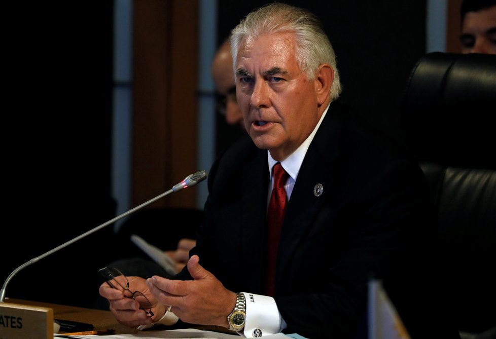 Ministr zahraničních věcí USA Rex Tillerson