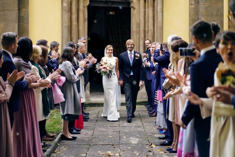 Adam Vojtěch (za ANO) se oženil s dlouholetou partnerkou Olgou. (19. 10. 2019)