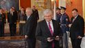 Prezident Miloš Zeman jmenuje nového ministra zdravotnictví Ludvíka na Pražském hradě.