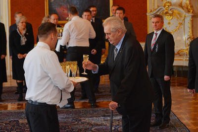 Prezident Miloš Zeman na Pražském hradě