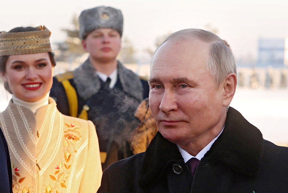Vladimir Putin po třech letech v Minsku (19. 12. 2022)