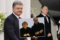 Velká čtyřka v Minsku: O Ukrajině jedná Merkel, Hollande, Putin a Porošenko