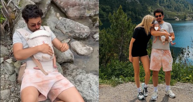 Mirai a Sára vzali maličkého synka k Popradskému plesu