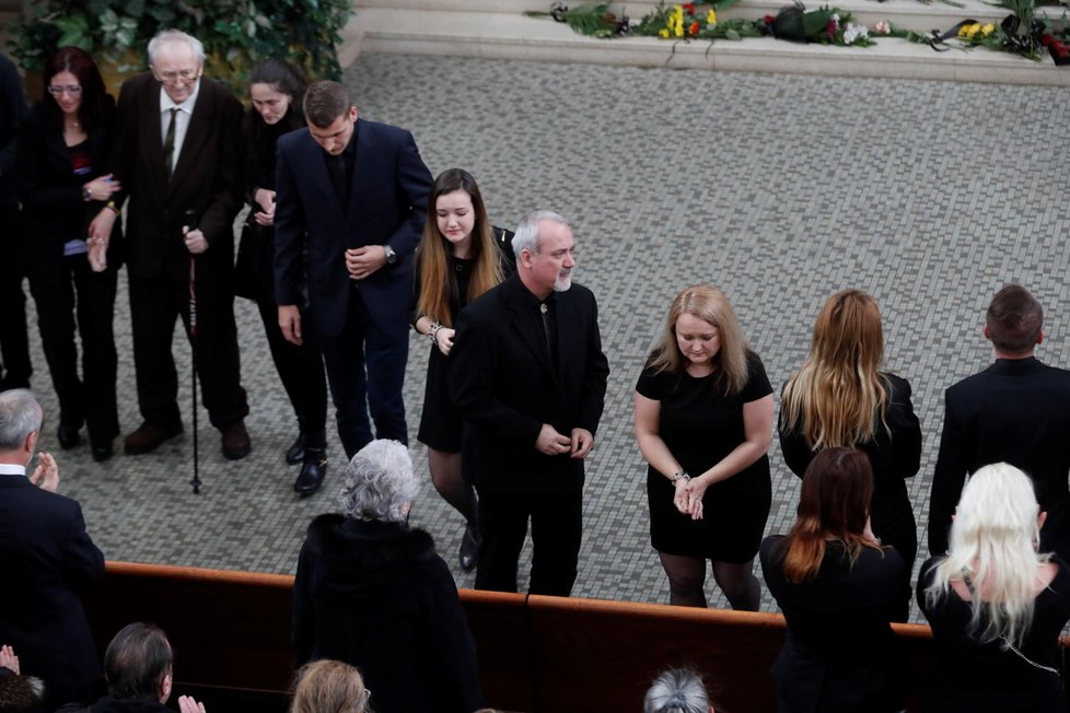 Pohřeb muzikanta a zakladatele Zelenáčů Mirka Hoffmana